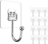 ALLFONDO Large Adhesive Hooks 44 LB