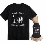 Matching T-Shirt Outfits Owner And Dog Set Camping Holiday Buddies Gift Present