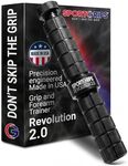 Sportgrips Sidewinder Revolution 2.0 (Black) – Adjustable Resistance Grip & Forearm Trainer, Anodized Aluminum Wrist Strengthener for Grip Strength, Endurance, and Sport Performance – Made in USA