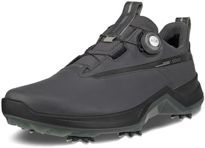 ECCO Men's Biom G5 BOA Gore-TEX Waterproof Golf Shoe, Magnet, 12-12.5