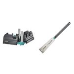 wolfcraft Bevel and mitre Box I 6948200 I 2-in-1 Product for Precise baseboards & Japanese Saw I 6951000 I for Easily Sawing baseboards, Branches, or Plastic Pipes