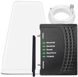Cell Phone Booster for Home & Office,Up to 2,000 sq ft,Cell Phone Signal Booster with Band 66/25/2/4/5/12/13/17,Boost 5G 4G Data for All U.S. Carriers FCC Approved