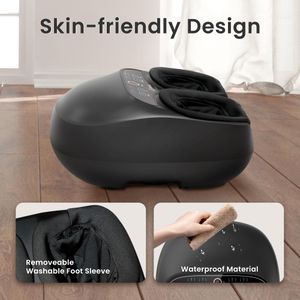 COMFIER Shiatsu Foot Massager with Heat – 3-in-1 Kneading, Vibration, Remote Control