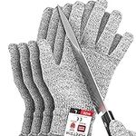 FORTEM Cut Resistant Gloves, 4 Glov