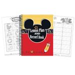 Eureka Mickey Color Pop! Back to School Classroom Supplies Record and Lesson Plan Book for Teachers, 8.5'' x 11'', 40 Weeks