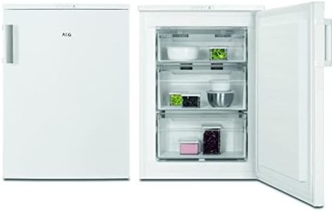 AEG ATB68E7NW Freistehender Tisch-Gefrierschrank / 845 mm / 88 L / NoFrost / Farbe: Weiß / E