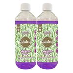 Fabulosa 4 in 1 Disinfectant and Deodoriser, Pet & Dog Friendly Artificial Lawn & Grass Cleaner, Urine Cleaner and Moss Growth Killer, Makes 100L, 1L, 2 Pack, Lavender