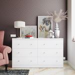 Studio Kook Livaa Engineered Wood Chest of Drawers (Matte Finish) (Moonshine White)