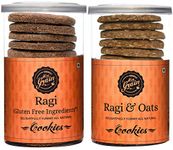 Hey Grain Cookies Combo-10 (Ragi Gluten Free & Ragi & Oats Cookies)