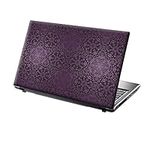 TaylorHe 13-14 inch Laptop Skin Vinyl Decal with Colorful Patterns and Leather Effect Laminate MADE IN BRITAIN Pretty Purple Pattern