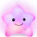 Subao Sensory Toys for Kids with Autism, Star Pillow Light Up Plush Toy, Toddlers Sleep Aids Autism Sensory Products, Soft Plushies Sensory Toys for Boys Girls Age 3 4 5 6 7 8 9 10 Birthday Gifts Pink