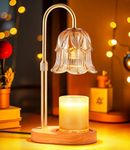 Candle Warmer Lamp Dimmable Timer - Height Adjustable Electric Candles Melting Light for Wax Jar Candle Heater for Indoor Flameless Burner Birthday Gifts for Women New Home Gifts with 2 Bulbs