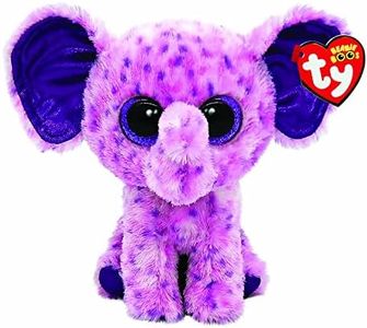 Ty Plush Collectible Pink Spotted Elephant Stuffed Toy, 6" Soft Polyester Animal Figure