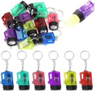 Yuragim Mini LED Torcia Portachiavi, 30 Pezzi Mini LED Torce Portachiave Set, Torcia Elettrica a Pile Portatile Catena Multiuso Torce per Bambini, per Campeggio Escursioni Caccia Zaino In Spalla Pesca