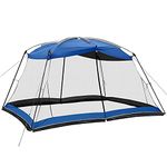 Superrella Screen House 13x9 Ft Canopy Tent Sun Shade Shelter Perfect for Outdoor Activities, Blue