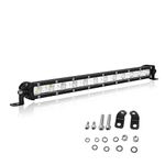 Willpower 13 Inch 60W Led Work Light Bar Single Row LED Light Bar Flood Beam Waterproof Fog Lamps Offroad Driving Lights for 4X4 Tractor Truck Boat ATV UTV SUV