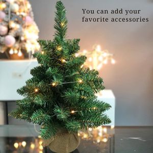 Pre-Lit Mini Christmas Tree – 20 Inch Tabletop Holiday Decor