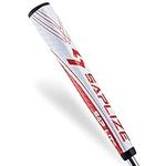 SAPLIZE Golf Putter Grip, Sap Lit V2, Ergonomic Shape, Light, Anti-Slip Pattern, Mid Size, Red