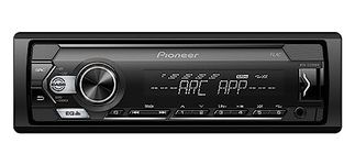 Pioneer MVH-S120UBW 1-DIN receiver with red illumination, USB and compatible with Android devices.