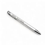 With Your Touch Personalised Engraved Aluminium Black Ink Retractable Silver Ballpoint Pen | Custom Present For Birthday, Christmas, Anniversary, Women, Or Office Use (1)