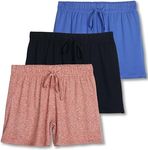 3 Pack: Women’s Soft Pajama Boxer Sleep Lounge Shorts PJ Bottoms Elastic Waistband Drawstring Stretch Casual 2023 Clothes Sweat Short Yoga Comfy Pockets Sleepwear Sweatshort Ladies- Set 10, X-Small