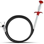 62" Snake Drain Clog Remover - Used as Hair Clog Remover for Sink, Shower, and Bathtub - Dryer Vent Cleaner, and as a Flexible Grabber Tool for Hard to Reach Places - by RAM-PRO