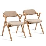 HOMEFUN Folding Chairs with Armrest