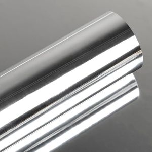 Abyssaly Flexible Wall Mirror Tape Stickers - Silver Mirrored Contact Paper 23.6“ x 196.8" - Self Adhesive Peel and Stick Mirrors Sticky- Non Glass Safety Reflective Mirror Sticker Film for Wall