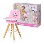 BABY born 829271 Baby Born High Chair Accessory-for Imaginative Play with Doll-Comfortable Seat, Sturdy Table to Eat & Play-Ages 3 Years+, Multicolor