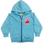 Girls Hoodie Cotton (9-10 Years, Light Blue)