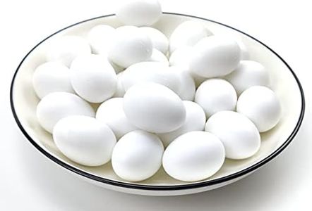 10 Pieces of Pigeon Eggs Simulation of Solid Plastic Pigeon Eggs for Pigeon Hatching Help Laying Pigeon Agricultural Tool Poultry