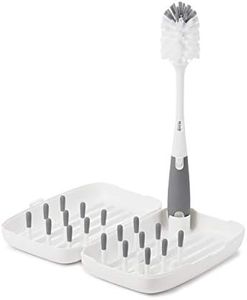 Oxo Tot Travel Size Drying Rack with Bottle Brush - Gray