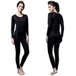 FITEXTREME Womens MAXHEAT Fleece Long Johns Thermal Underwear Set Black S