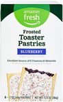 Amazon Fresh, Frosted Blueberry Toaster Pastries, 8 Count