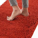 Gorilla Grip Bath Mat, Thick Soft Absorbent Chenille Bathroom Mats, Rubber Backing Bathmat, Quick Dry Rug, Machine Washable Rugs for Shower and Tub Floor, Bathroom Accessories Decor, 61x43 cm, Sunset