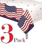 3 Pack plastic table cover 4th of J