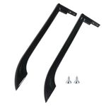 RDEXP 43x10CM Plastic Black Refrigerator Door Handle Replaces 5304506471 AP6036332 5304486361 242059503 242059506 5304504509 5304504510 Set of 2