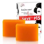 Kojie San Skin Lightening Soap with Nourishing Coconut Oil and Fresh Orange Fragrance for Natural Beauty, 65g Bar of 2