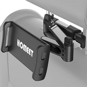Homeet Soporte Tablet Coche Reposacabezas Soporte del Asiento Trasero Extensible Ajustable 360° Rotación para 4.4"~11" Pulgada Smartphones Ipads y etc