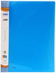 Solo A4 Report File- Pack of 10, Super Line Transparent Document File & Folder Organizer for Office, Presentation Display Plastic File for Certificates, Portfolio, Papers & Projects (Blue)