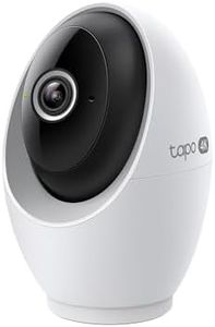 Tapo 4K Pan/Tilt Indoor Security Camera for Baby Monitor, Dog Camera w/Motion Detect and Track, 360° Pan, Color Night Vision, SD/Cloud Storage, Works w/Alexa, Google, and Bixby RoomCam 4K