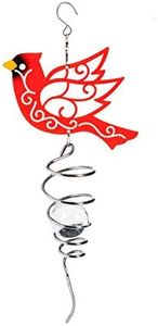 18" Wind Spinner Outdoor Hanging Metal Figurine Spinner for Garden Décor Ornament Lawn Yard Patio,Cardinal