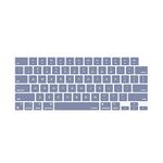 MOSISO Keyboard Cover Skin Compatible with MacBook Air 15 M2 A2941/Air 13.6 M2 A2681,Compatible with MacBook Pro 14/16 2023-2021 M3 M2 M1 A2918 A2992 A2779 A2442 A2991 A2780 A2485, Lavender Gray