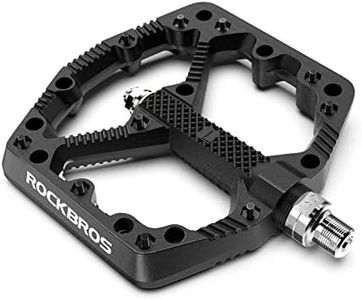 ROCKBROS Mountain Bike Pedals Flat MTB Pedals Nylon Fiber Bicycle Platform Pedals for Road Mountain BMX MTB Bikes Black