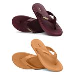 AIRSON COMBO-2-AL-6 Slipper for Women | Orthopedic, Diabetic, Pregnancy | Soft Doctor Anti-Skid Slipper for Women |Slides, Flip-Flops, Slippers, Chappals | For Ladies and Girls