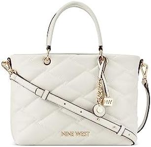 Nine West Regan Elite Satchel, Milk, Milk, One Size