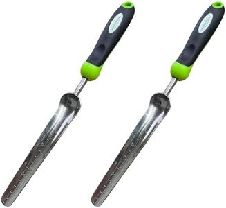 Garden Guru Seed Planting Shovel Trowel Transplanter Widger Stainless Steel Rust Resistant Ergonomic Handle Perfect Hand Dibber Seedling Bulb Planter Tool for Gardening Planting Transplanting (2Pack)