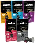 Lavazza Espresso Coffee Variety Pack Capsules Compatible with Nespresso Original Machines (Count of 120)