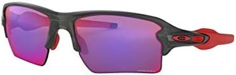 Oakley Men's OO9188 Flak 2.0 XL Rectangular Sunglasses, Matte Grey Smoke/Prizm Road, 59 mm