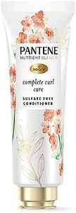 Pantene Nutrient Blends Complete Curl Care Conditioner With Jojoba Oil for Curly Hair, Silicone Free, 237 ml